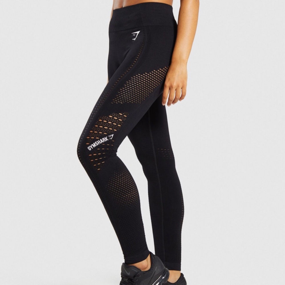 Gymshark Flawless Knit Leggings Black Size Small